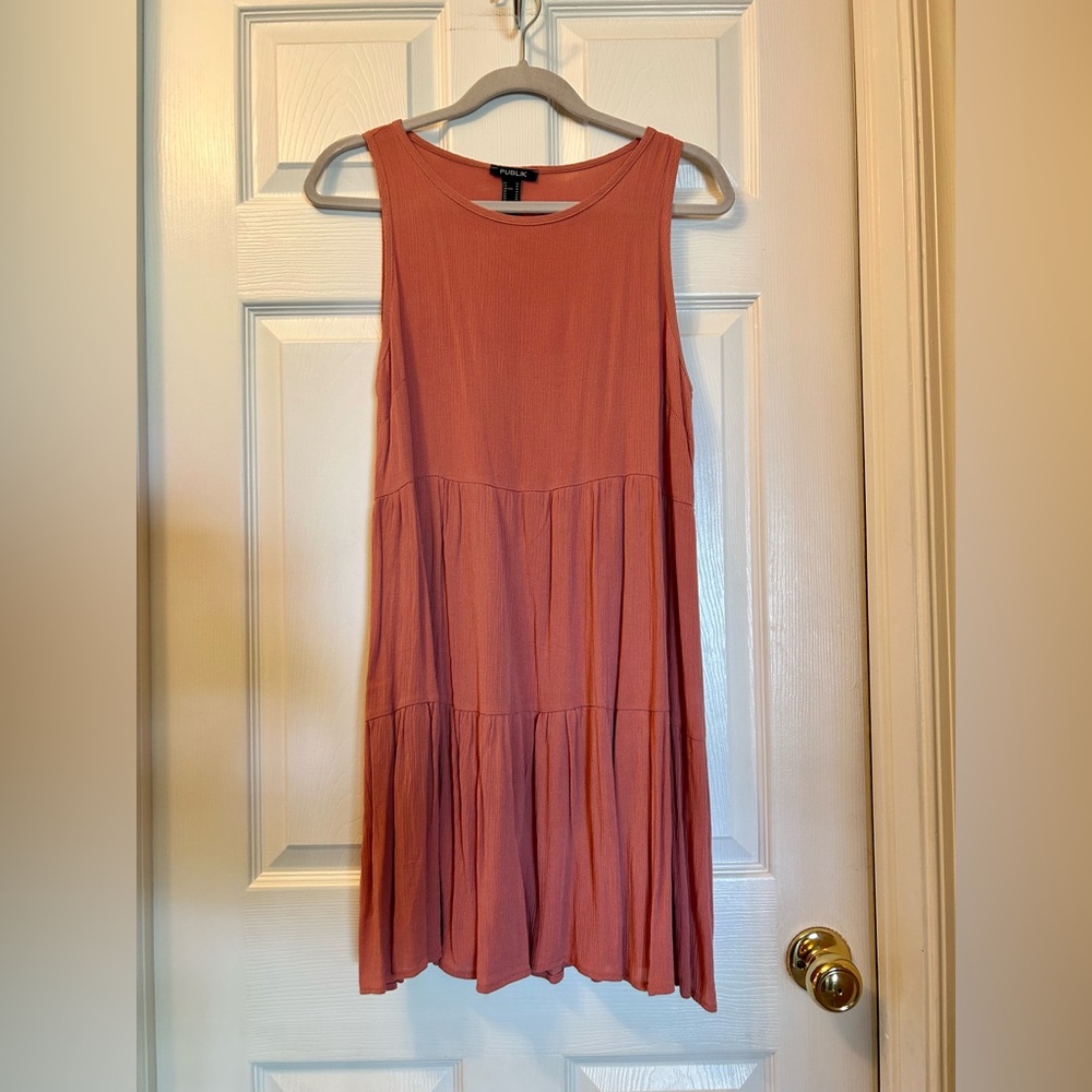 Forever 21 Pink Tiered Dress